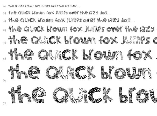 Little Snorlax font waterfall